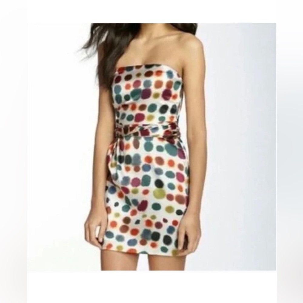 Theory Nathalee Paintball Silk Mini Dress Womens Size 10